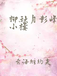 柳秋月彭峰月满小楼