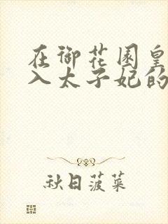 在御花园皇上进入太子妃的小说
