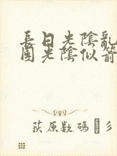 长日光阴乱作一团光阴似箭