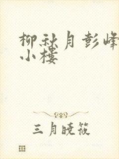 柳秋月彭峰月满小楼