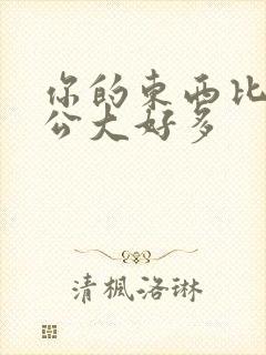 你的东西比我老公大好多