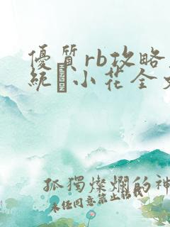 优质rb攻略系统寀小花全文免费阅读