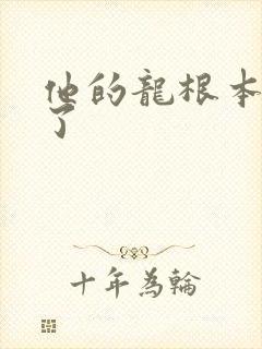 他的龙根本太大了