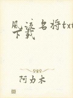 风流名将txt下载