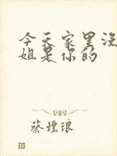 今天家里没人姐姐是你的