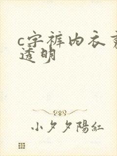 c字裤内衣秀全透明