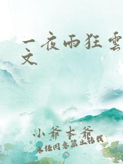 一夜雨狂云哄全文