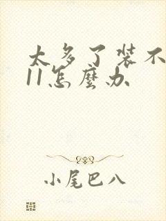 太多了装不下h11怎么办