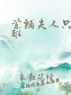 首辅夫人只想和离