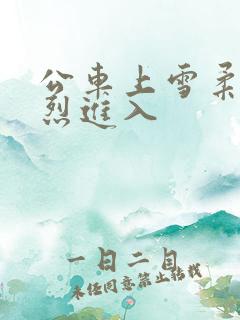 公车上雪柔被猛烈进入