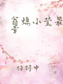 翁熄小莹最新节章