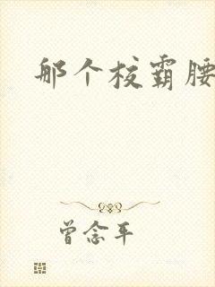 那个校霸腰好软