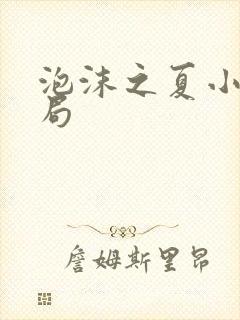 泡沫之夏小说结局