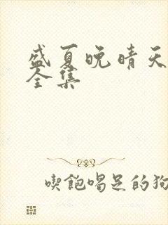 盛夏晚晴天小说全集