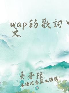 wap的歌词中文