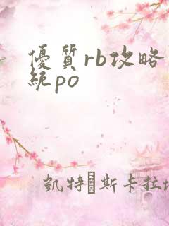 优质rb攻略系统po