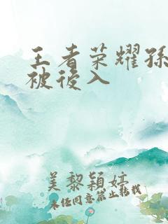 王者荣耀孙尚香被后入