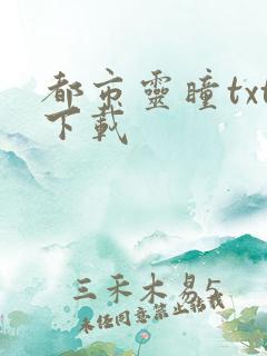 都市灵瞳txt下载