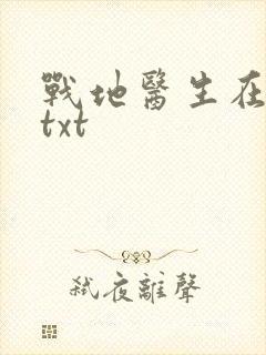 战地医生在都市txt