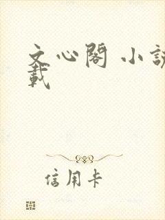 文心阁 小说连载