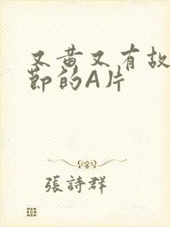 又黄又有故事情节的A片