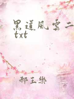 黑道风云二十年 txt