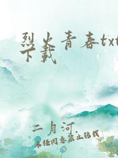 烈火青春txt下载