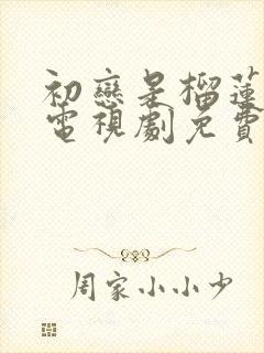 初恋是榴莲先生电视剧免费观看