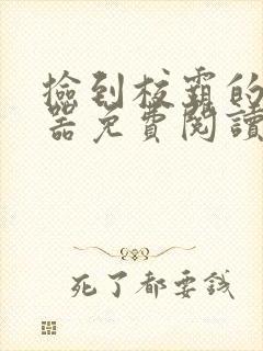 捡到校霸的遥控器免费阅读