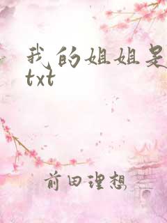 我的姐姐是美女txt