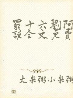 罗十六刘阿婆小说全文免费阅读