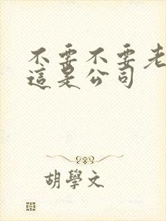 不要不要老板别这是公司