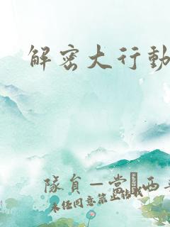 解密大行动