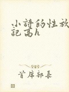 小诗的性放荡日记高h