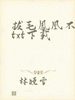 拔毛凤凰不如鸡txt下载