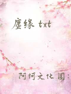 尘缘 txt