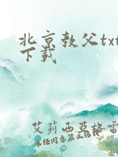 北京教父txt下载