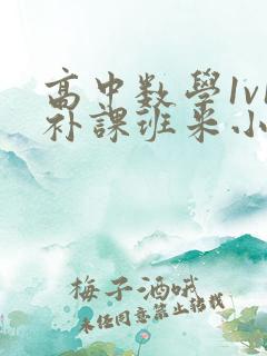 高中数学1v1补课班米小小