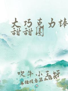 大巧克力棒c小甜甜圈