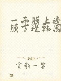 一面膜上边一面膜下边韩国