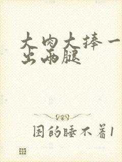 大肉大捧一进一出两腿