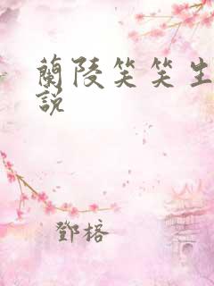 兰陵笑笑生的小说