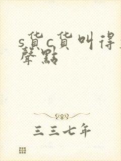 s货c货叫得大声点