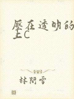 压在透明的玻璃上C