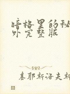 暗格里的秘密番外完整版