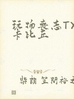 玩物丧志TXT卡比丘