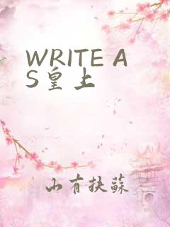 WRITE AS皇上