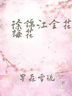 徐锦江金花瓶楷梅花