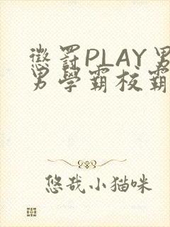 惩罚PLAY男男学霸校霸