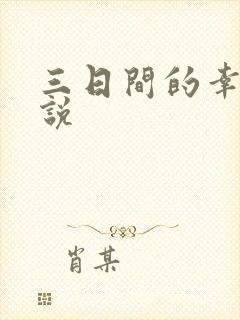 三日间的幸福小说